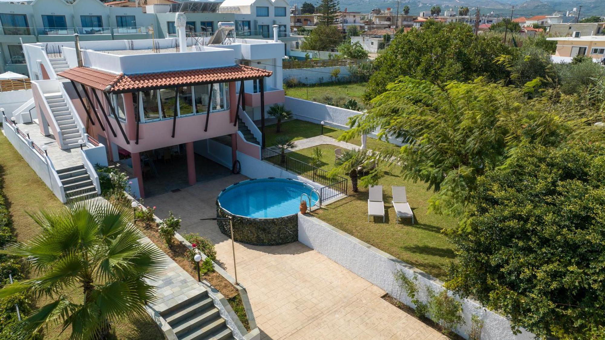 Villa Eleni 100M From The Sea ラパニアナ エクステリア 写真